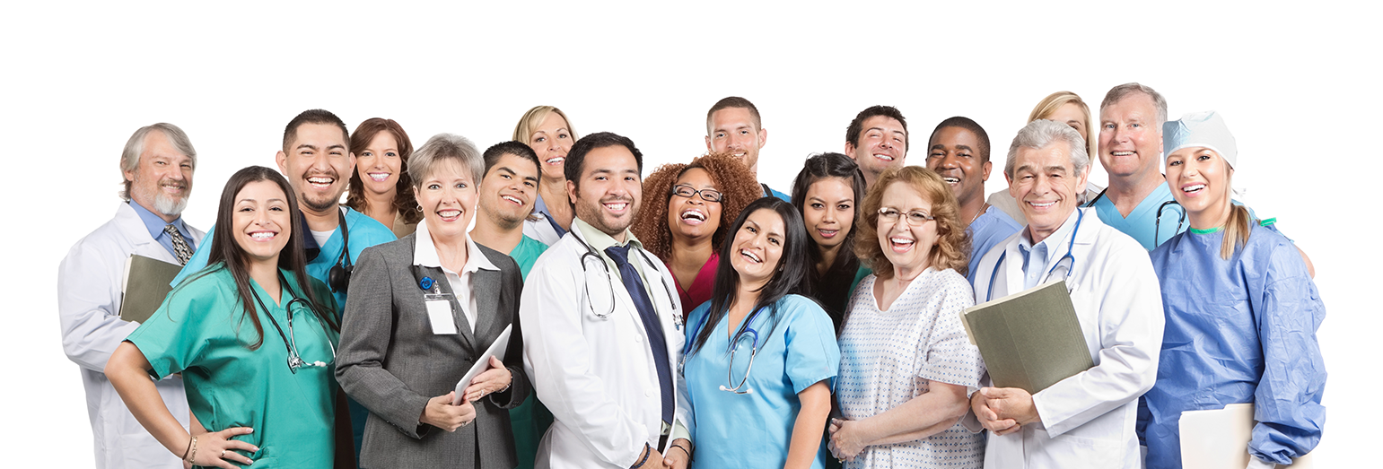 group of employees smiling